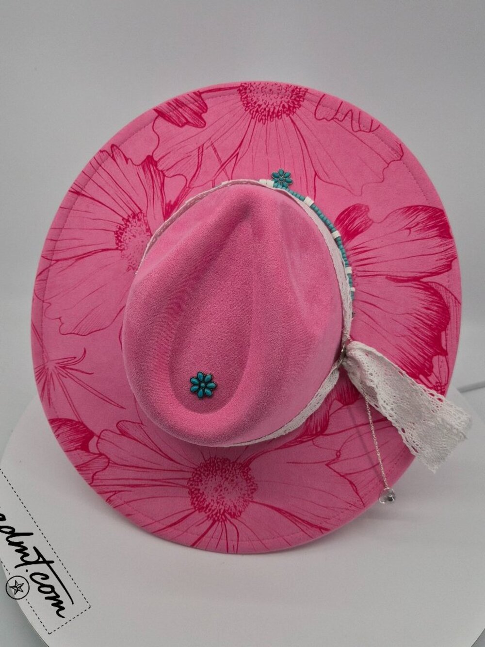 Cosmic Bloom – Custom Engraved Western Hat
